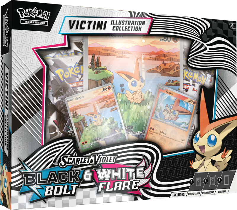 Scarlet & Violet 10.5 - Black Bolt & White Flare Unova Victini Illustration Collection