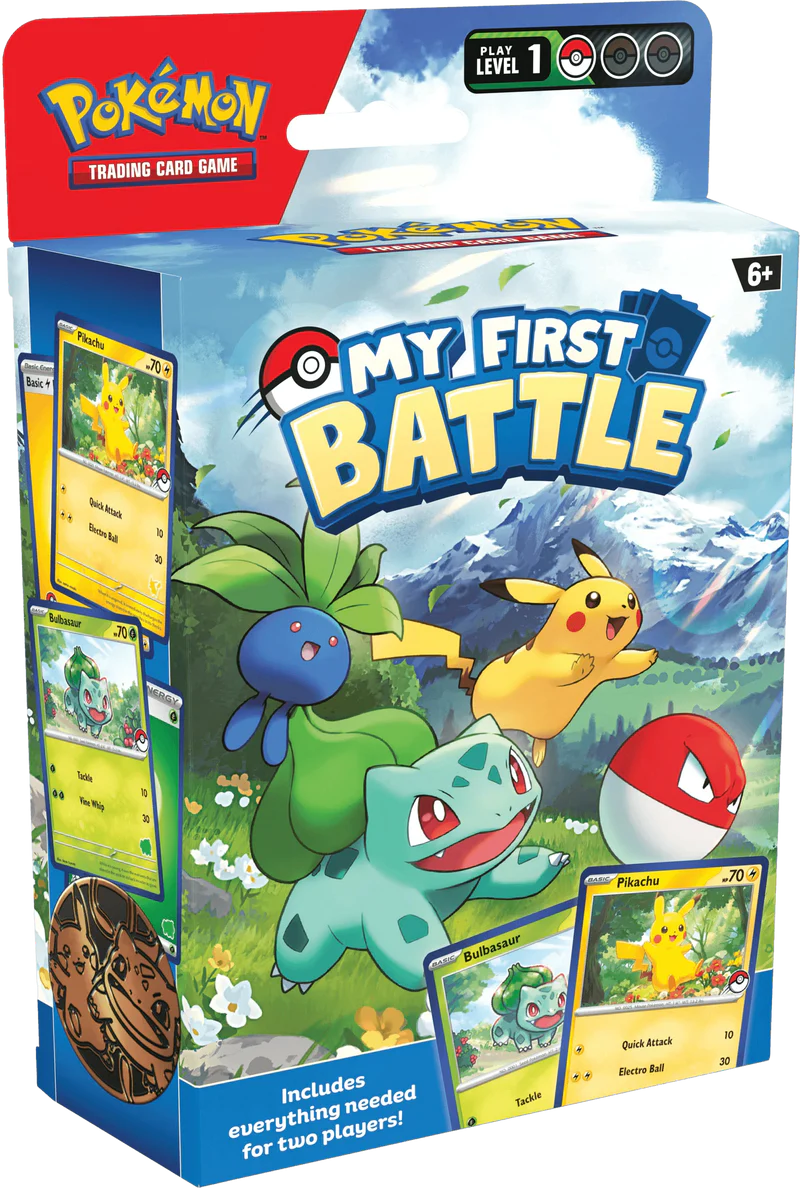 My First Battle - Bulbasaur vs Pikachu