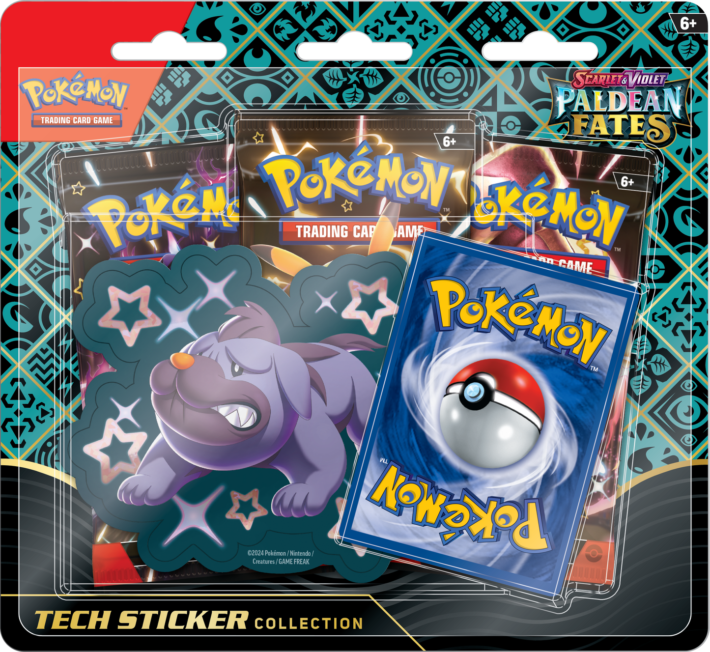 Pokémon TCG: Scarlet & Violet - Paldean Fates Tech Sticker Collection (1 at Random)